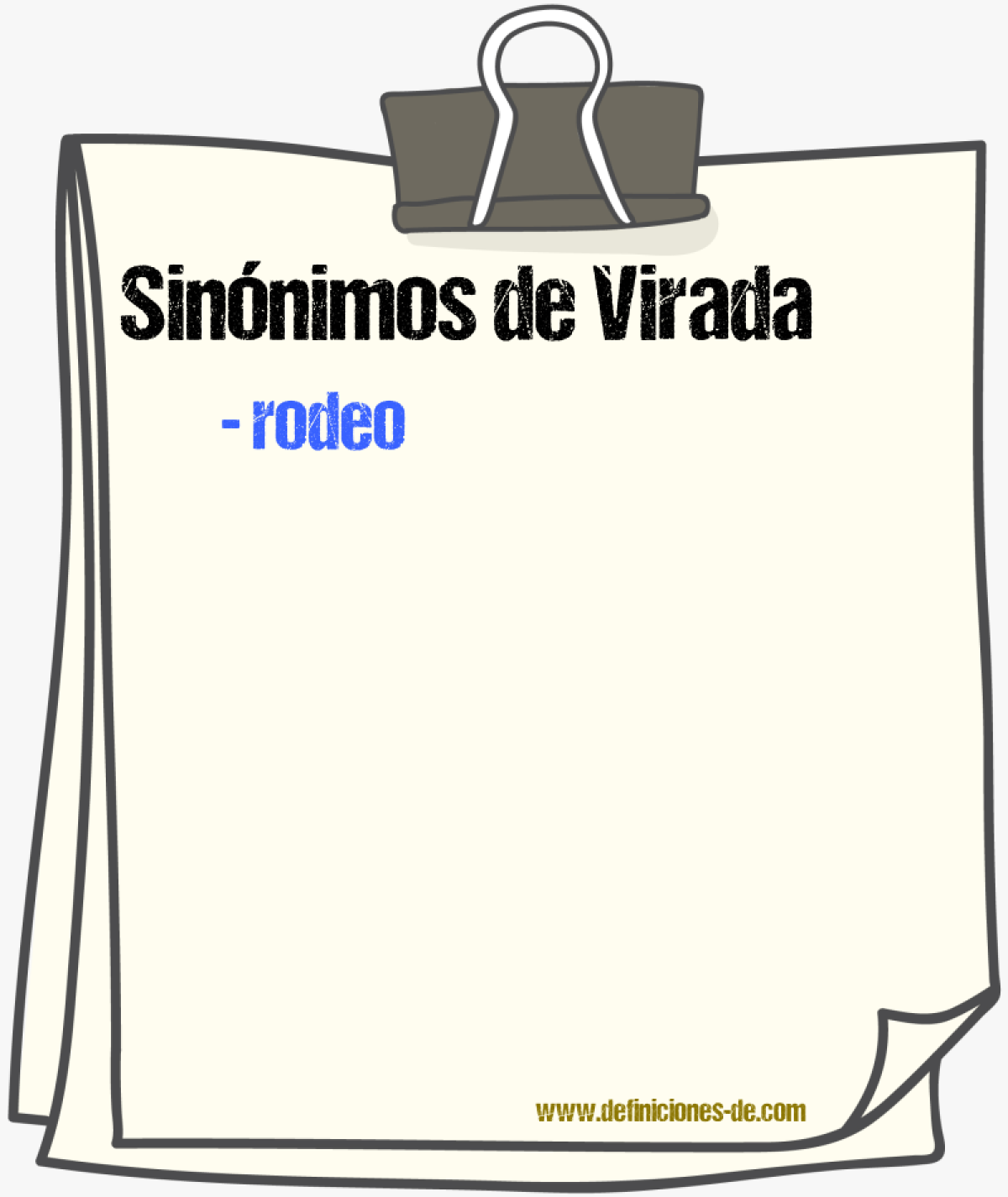 Sinnimos de virada