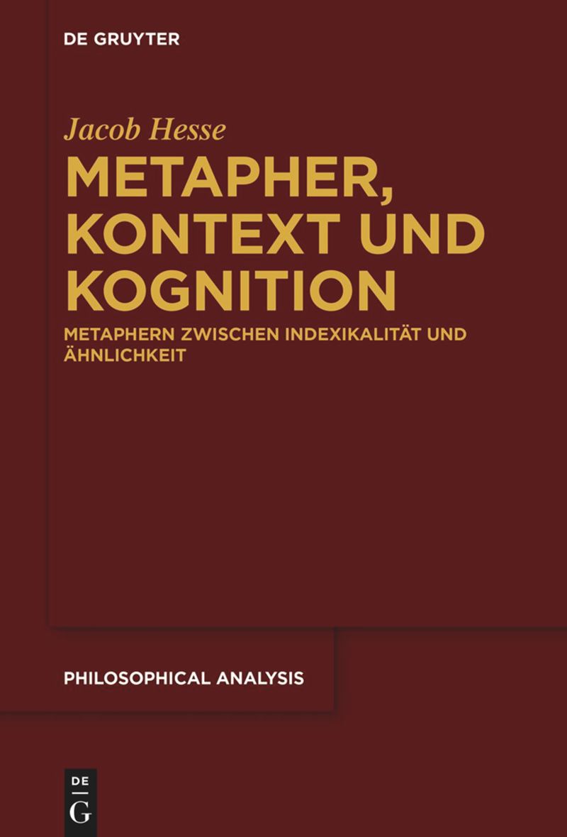 book: Metapher, Kontext und Kognition