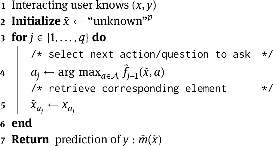 Algorithm 2 
              Intelligent Questionnaire algorithm.
            