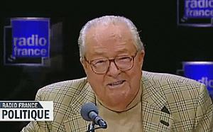 Gif avec les tags : Jean-Marie Le Pen,drole,lol,radio france,rire