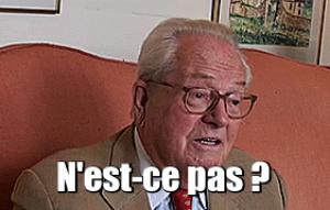 Gif avec les tags : Jean-Marie Le Pen,n'est-ce pas ?