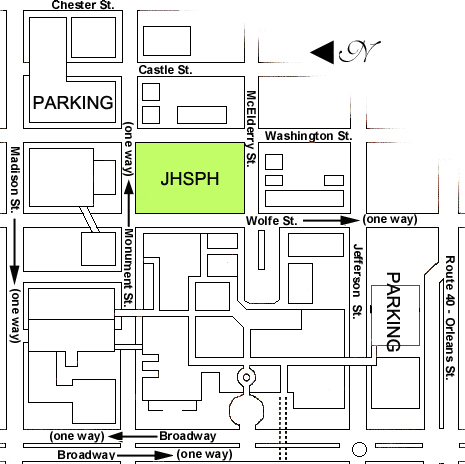 Johns Hopkins Hospital Campus Map