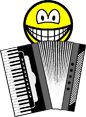 Accordion playing smile  