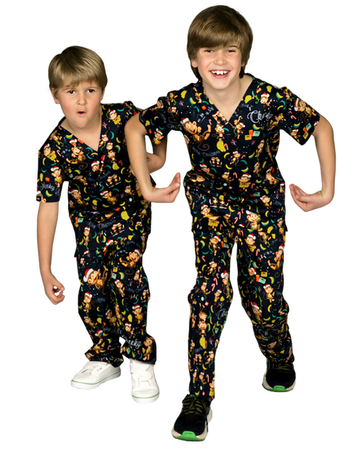 elitecare KIDS Cheeky Chimps - Scrub set (Top and Pants)