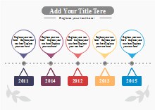 Horizontal Droplet Label Timeline