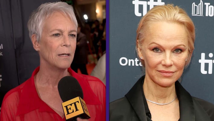 Jamie Lee Curtis in 'Awe' of Pamela Anderson Owning Aging and Going Makeup-Free (Exclusive) 