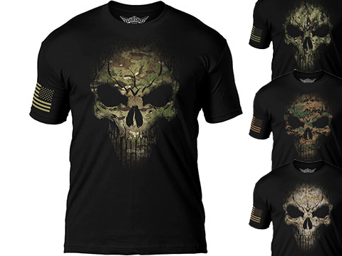 7.62 Designs Skull Battlespace Premium Men's Patriotic T-Shirt 