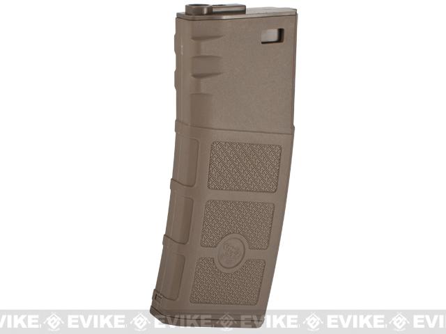 G&P High RPS Polymer Training Magazine w/ EV Texturing for M4 Airsoft AEG Rifles (Type: 130rd Mid-Cap / Dark Earth / Single)