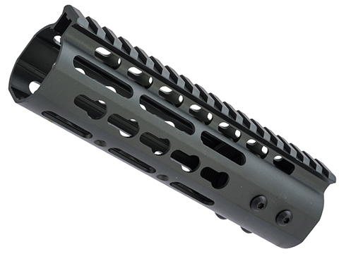 ZCI CNC Aluminum KeyMod Ultra Slim Free Float Handguard for M4 / M16 AEG Rifles (Size: 7)