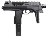 KWA KMP9 Gas Blowback Airsoft Submachine Gun (Color: Black w/ Rail)