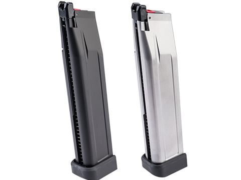 AW Custom 40rd Green Gas Extended Magazine for HI-CAPA Gas Blowback Airsoft Pistols (Color: Silver)