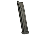 AW Custom Spec 50 Round Green Gas Extended Magazine for HI-CAPA Gas Blowback Airsoft Pistols - Black