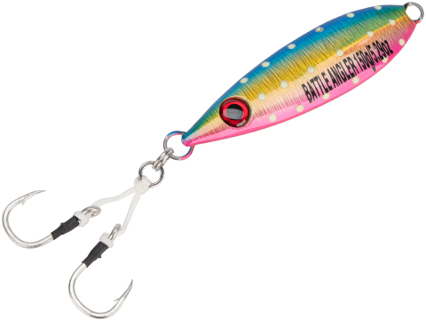 Battle Angler Phantom-Fall Jigging Lure Fishing Jig (Model: Rainbow / 150g / Double Hook)