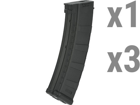 Blue Box AK 155rds Midcap for AK Style Airsoft AEGs (Color: Black / Single Magazine)