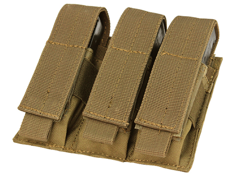 Condor MOLLE Triple Pistol Magazine Pouch (Color: Coyote)