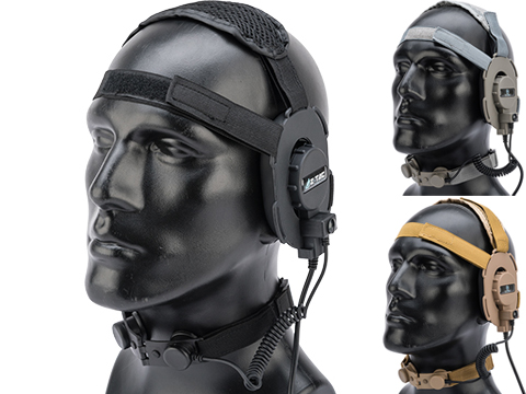 Z-Tactical Z070 Military Style Low Profile Headset w/ Throat Mic 