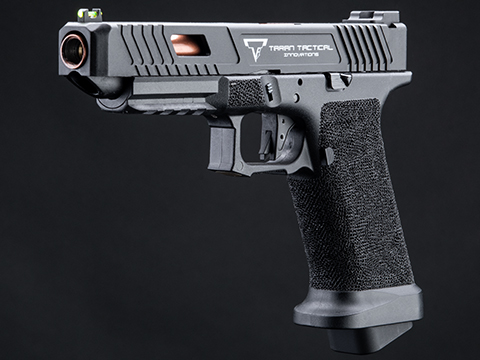 EMG Custom TTI JW2 Polymer Combat Master Slide + Ultimate GBB Frame Custom Gas Blowback Airsoft Pistol (Color: Black Slide)