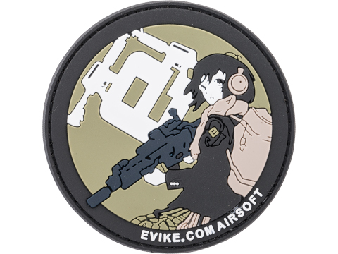 Evike.com Gunner Girl Airsoft PVC Hook and Loop Patch