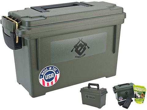 Evike.com Made in USA Molded Polypropylene Stackable Ammo Can by Plano (Size: 11.63 x 5.13 x 7.13)