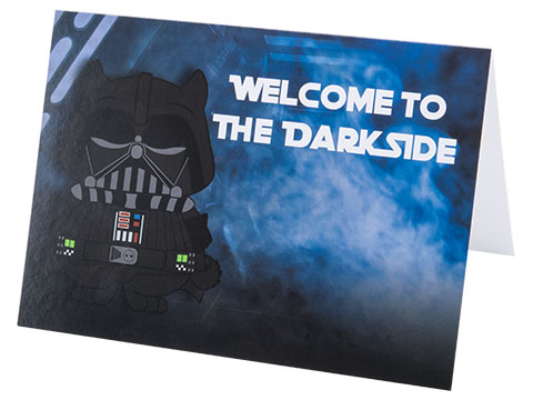 Evike.com WELCOME TO THE DARK SIDE Greeting Card - Bork Vader