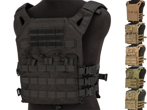 Matrix Level-1 Plate Carrier with Integrated Magazine Pouches (Color: Black)