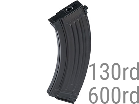 LCT LCK47 Steel AK Magazine for Airsoft AEG Rifles (Capacity: 130 Rounds)