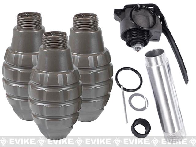 Thunder B Airsoft Co2 Simulation Grenade (Package: 3 Shell Set / Pineapple)