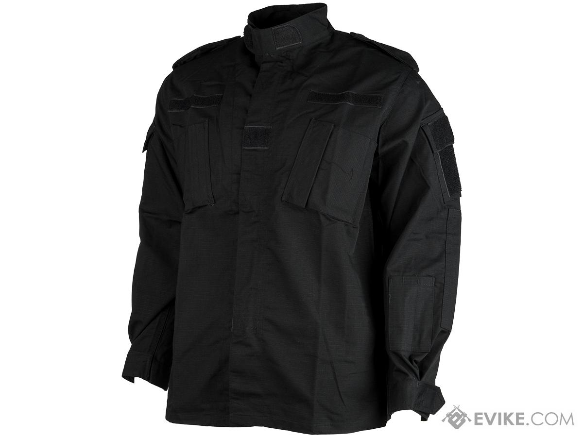 ACU Type Ripstop BDU Jacket (Color: Black / X-Large)