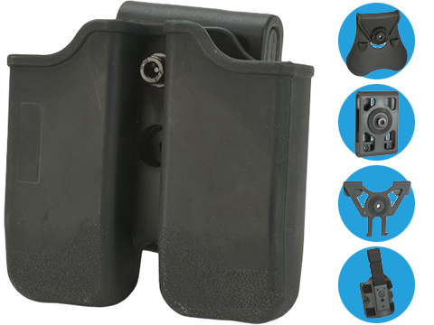 Matrix Hardshell Adjustable Magazine Holster for Sig P226 / Beretta M9 Series Pistol Mags 