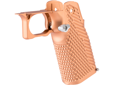 EMG CNC Custom Aluminum Eagle Wing Competition Grip for Tokyo Marui Hi-CAPA Gas Blowback Airsoft Pistols (Color: Rose Gold)