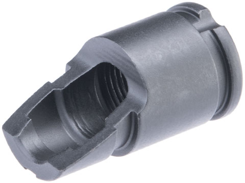 Matrix AKM Type Slant Full Steel Compensator / Flash Hider for AK Series Airsoft Rifles (Threads: 14mm Negative)