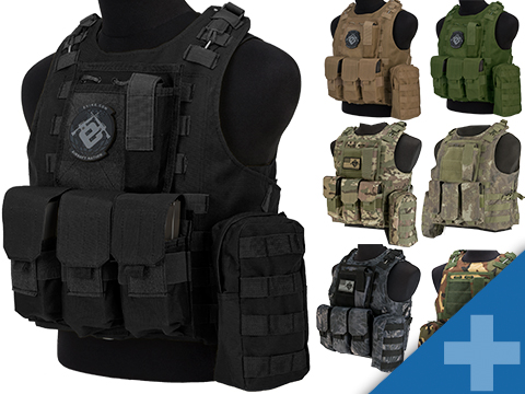 Avengers Military Style MOD-II Quick Release Body Armor Vest (Color: Black)