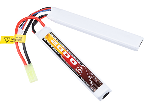 Matrix High Performance 7.4V Butterfly Type Airsoft LiPo Battery (Configuration: 1450mAh / 20C / Deans / Small)