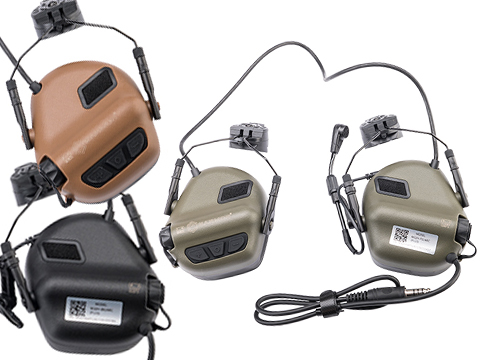 Earmor M32HC MOD3 Tactical Communications Headset w/ M16C ARC FAST MT Helmets Adapters  