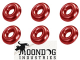 Evike.com Moondog Industries Universal Gas Fill O-Ring Set for Airsoft Gas Gun Magazines (Color: Red)