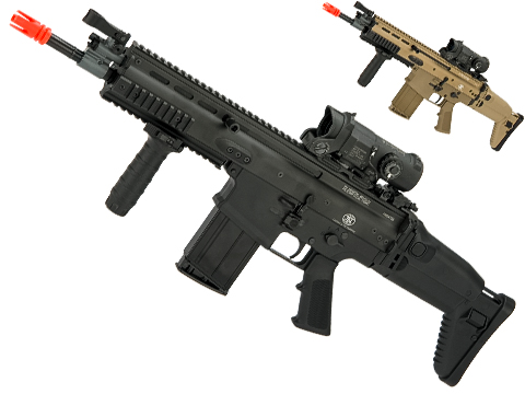 Cybergun FN Herstal SCAR-H CQB Licensed MK17 Gas Blowback Airsoft Rifle by VFC (Color: Black)