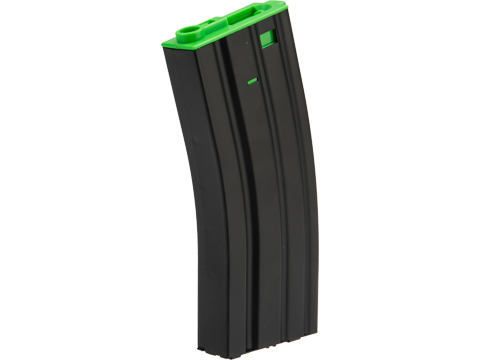 Matrix Metal 300rd Hi-Cap Magazine for M4/M16 Series Airsoft AEG Rifles (Color:  Green)