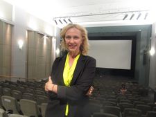 Monica Dugo inside the Walter Reade Theater at Lincoln Center