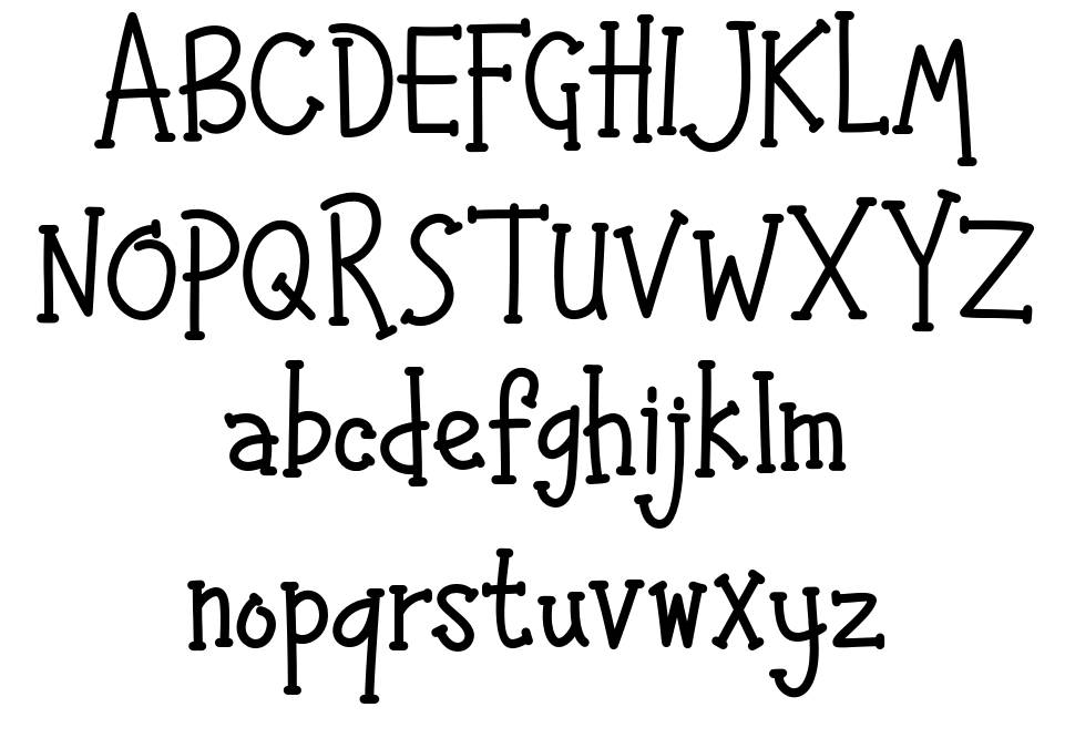 Happy Kids font specimens