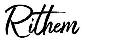 Rithem font