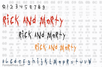 Rick and Morty Font