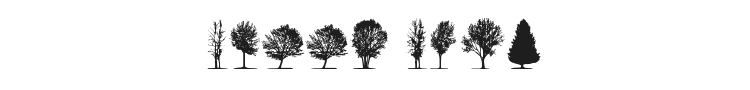 Trees Font Preview