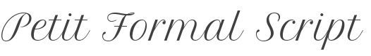 Petit Formal Script