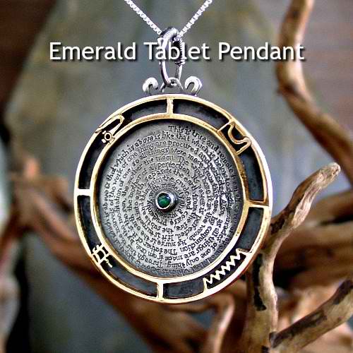 Emerald Tablet Pendant