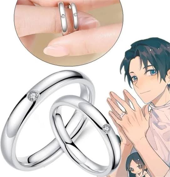 Stainless Steel Anime Naruto Rings Size Adjustable