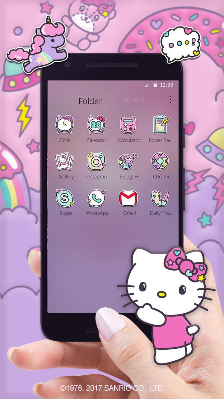 Tema Hp Android Hello Kitty