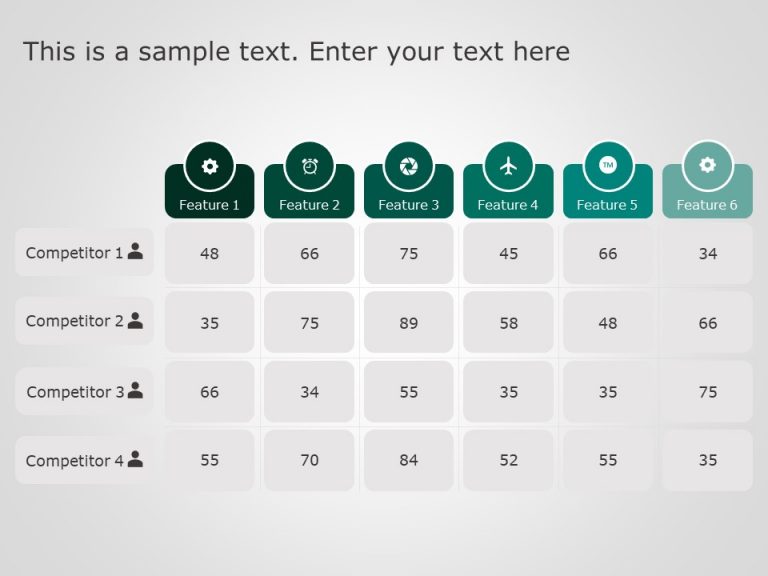 Template Table Ppt