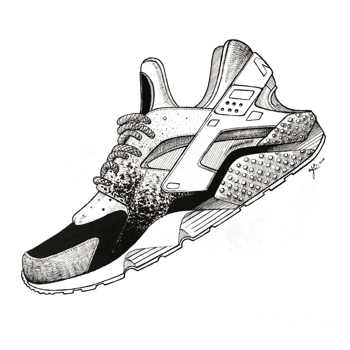 Air Max Shoe Drawing