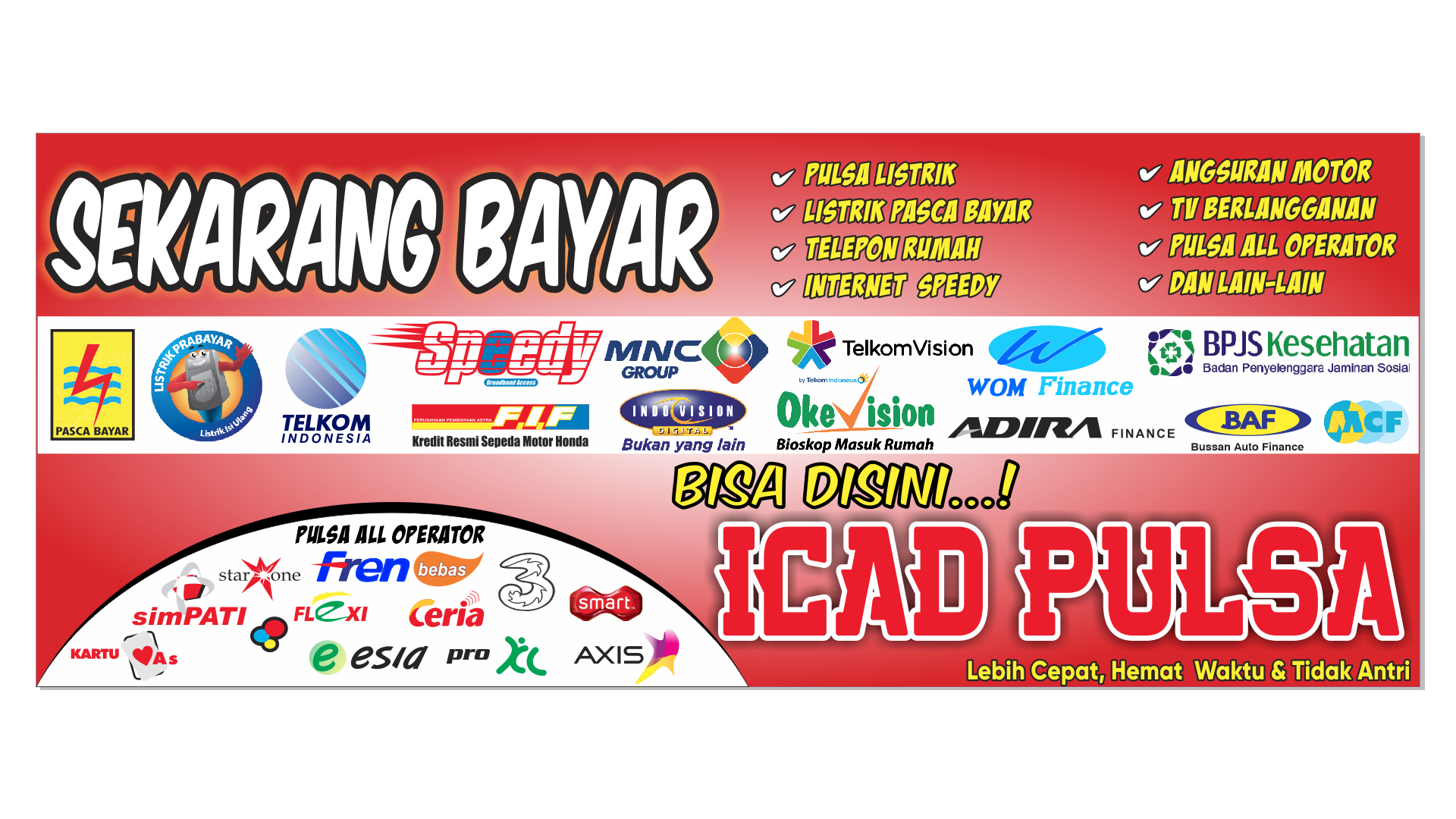 Background Banner Jual Pulsa