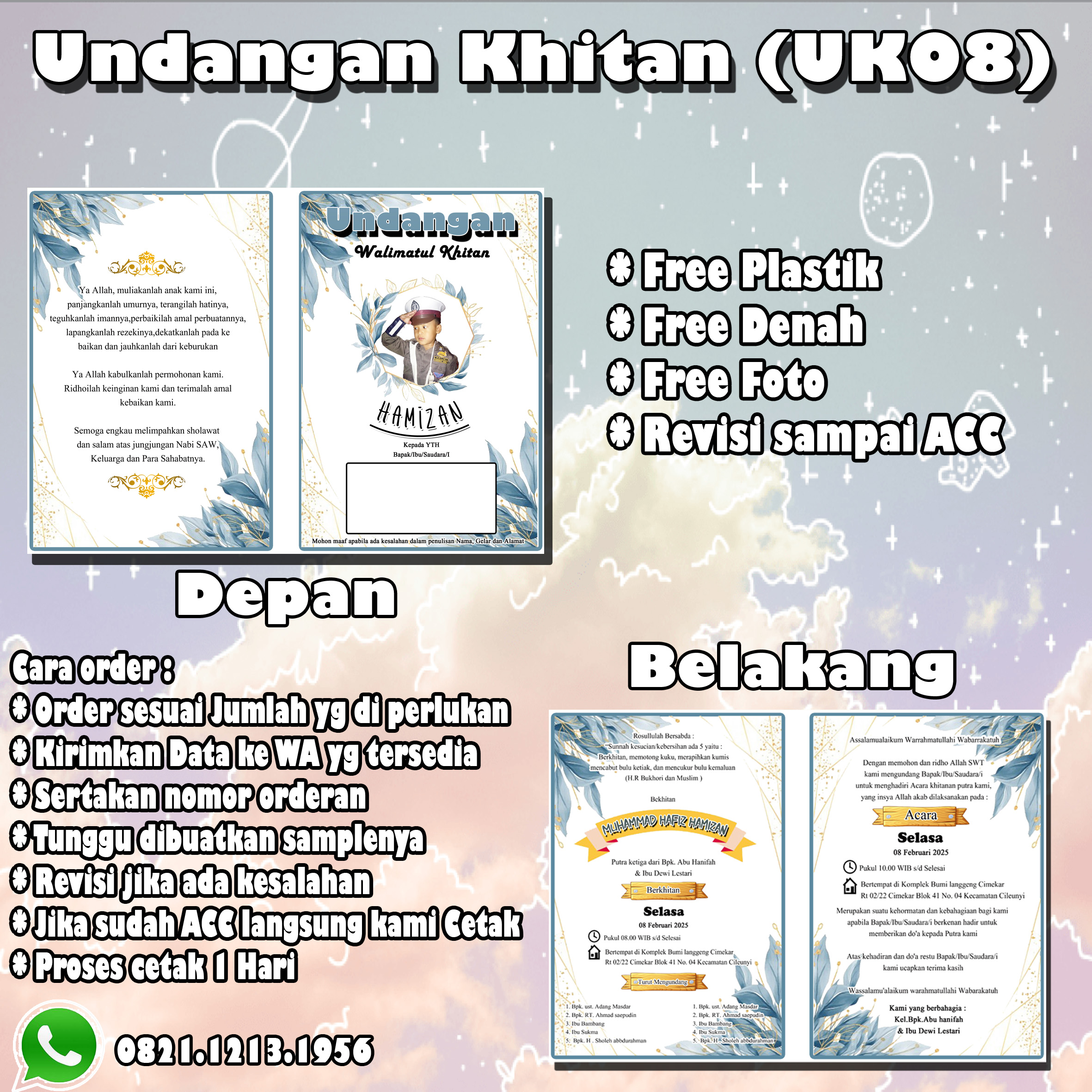 Desain Undangan Khitanan Modern